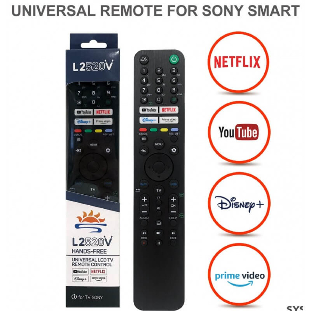 Télécommande Sony RMf-TX520E - Occasion, Fonctionnelle Avec Quelques Marques D’usure